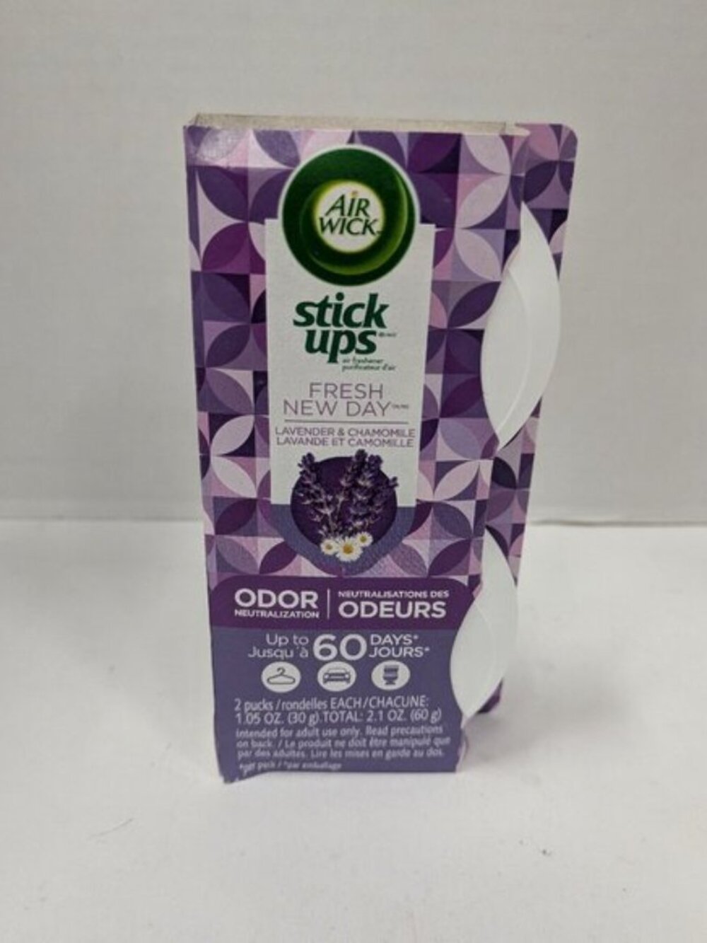 Air Wick Stick Ups Odor Neutralizer Lavender & Chamomile 2ct –12 Packs(24 Total)